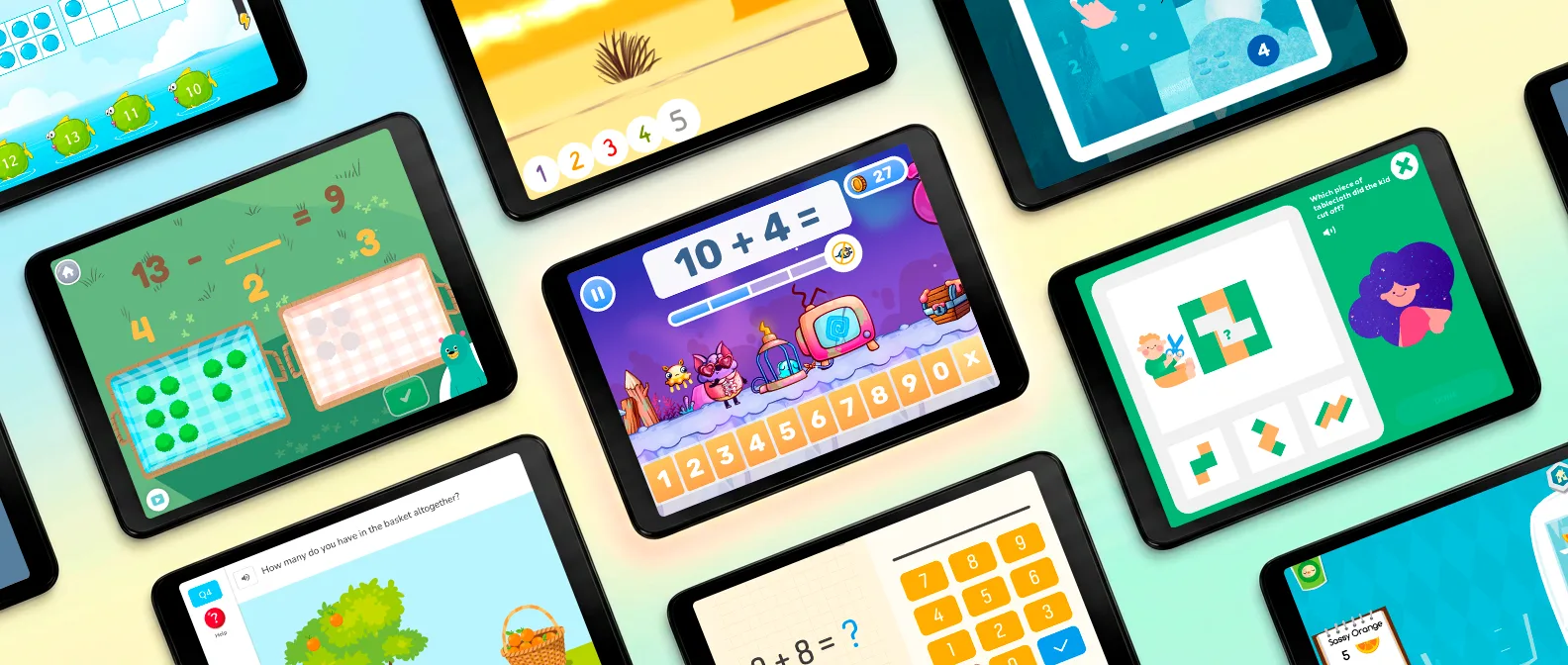 Math games for 1st grade on tablets