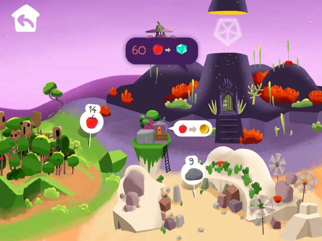 Kahoot! Big Numbers game: trading resources in the world of Noomia