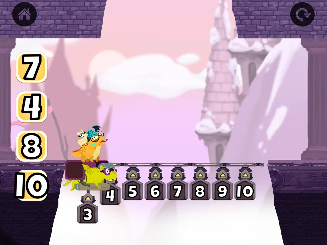 Math Makers game: placing numbers on a number line